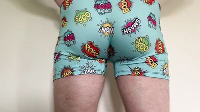 Twink in Undies - Freegun Colorful Boxers tease