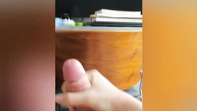 Big cock uncut femboy with bush cumming compilation