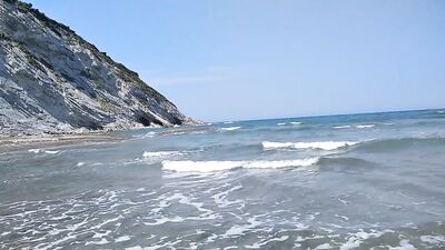 Skinny Exhibitionist Records Himself Nudizing and the Hikers Look at Him from Above