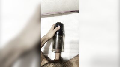 Daddy Using His Toy - Cumshot