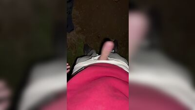 Two twinks get up to no good outside