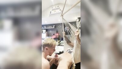 Jock Eats Fresh Twink Ass