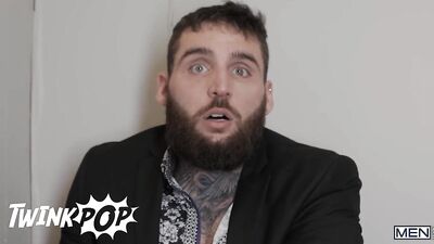 TWINKPOP - Felix Fox Deepthroats His Boss Tony D'Angelo's Hard Dick Before Ripping His Pants Off