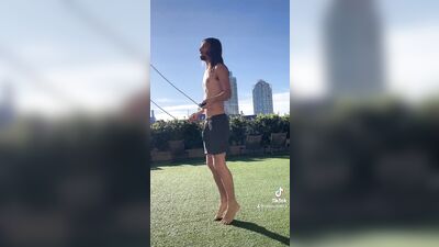 TikToker caught showing off his big cock bulge on TikTok compilation