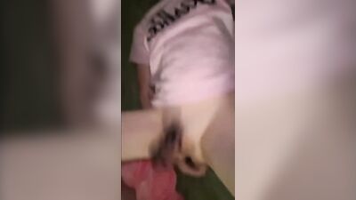 Riding huge didlo makes me cum in my cage