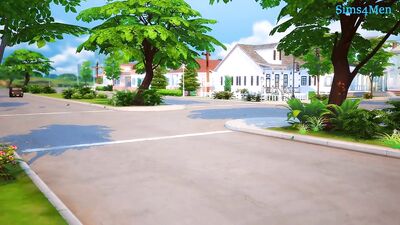 Handsome Milkman enjoys two Twinks - SIMS 4