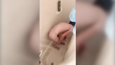 Twink finds a camera in the shower, decides to put on a show