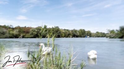 Naughty boy goes in the water with white undies to make them see his wet dick bulge through beach