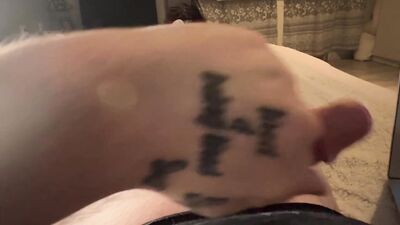 Young twink jerks off