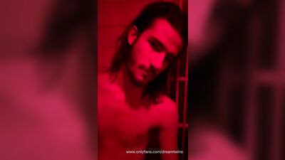 Public sauna fucking. Jerk off big cock and kiss curious friend. Cruising blowjob, risky masturbatio