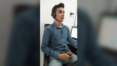 Alex strips naked in his office in front of his colleagues