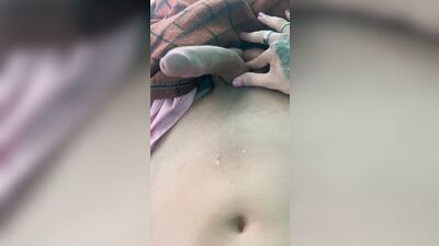 Twink big cock pre cum masturbate