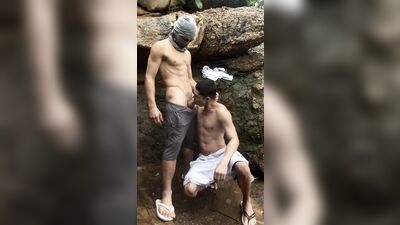 arpoador beach blowjob with cum in mouth