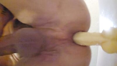 Love riding my dildo and tasting my cum