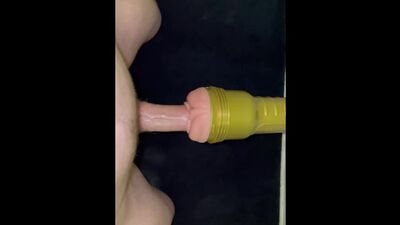 Hung White Twink Fucks Fleshlight