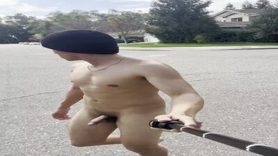 College Twink GETS CAUGHT FULLY NUDE ON THE STREET!!????