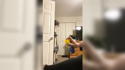 Voyeuristic Anal Virgin Twink Plays With His Cut Cock While Getting Dressed