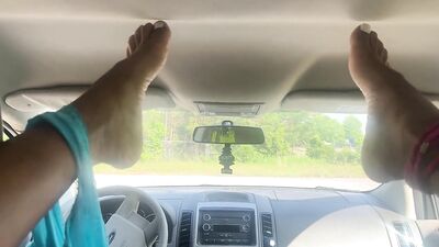 Masturbation foot fetish POV
