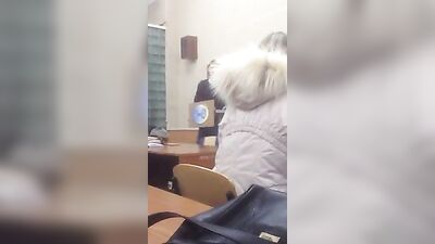 Nude in Public Outside Class: Amateur Fun