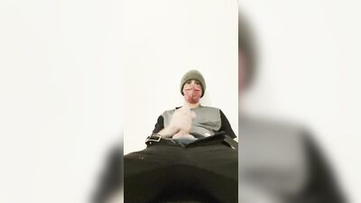 Straight twink masturbates with his huge cock. A lot of sperm! @Herrytheking