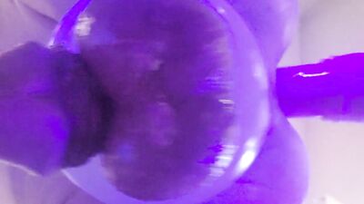 Crying out and moaning while tiny ass gets railed right over your face. :3