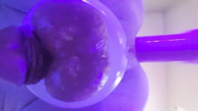 Crying out and moaning while tiny ass gets railed right over your face. :3