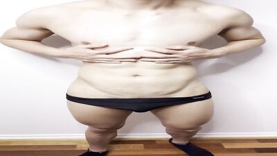 Fit Muscle Asian Speedo Tease