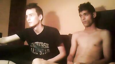 Interracial Couple by Cam - Amateur Cum Shots and Handjobs