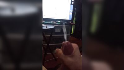 Bored busting a big load