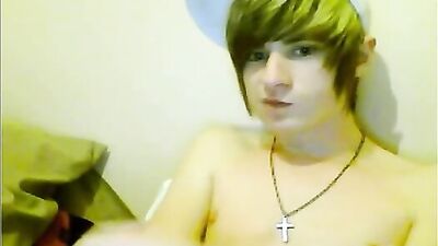 Blond Boys Web-Cam Solo: Teen Boys Private Wank Session
