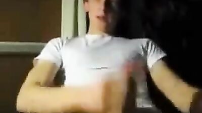 Web-Cam Solo: Smooth Teen Boy Cumshot - Watching Sodomy