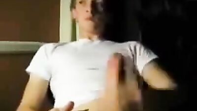 Web-Cam Solo: Smooth Teen Boy Cumshot - Watching Sodomy