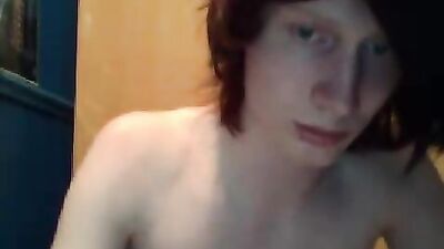 Cumfountain Twink Skinny Cock Rubs to Big Load Shoot!