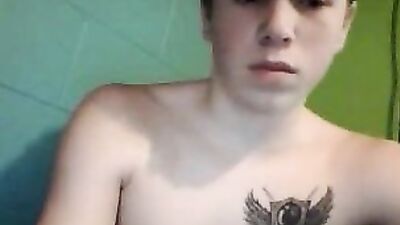 Tattoo in the chest: Amateur Cum Shots Handjob