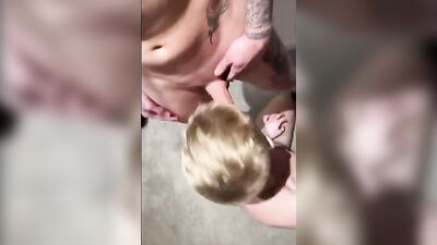 Gangbang Threesome: Sucking Two Dick Slurps