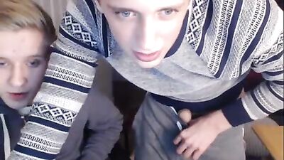 Cumming with Cute Horny Blonds - A Gay Porn Fantasy Come True
