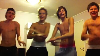 Gangbang Fun: 5 Sexy Boys Dancing!