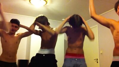 Gangbang Fun: 5 Sexy Boys Dancing!