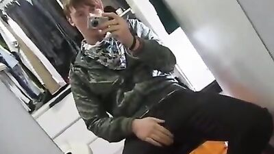 Gay Porn: In the Closet Selfie Cum Shot - Amateur Solo Adventure