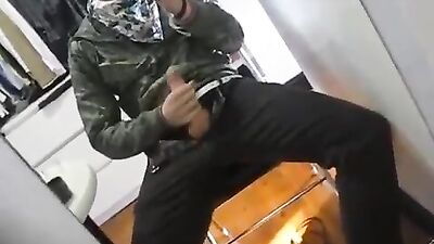 Gay Porn: In the Closet Selfie Cum Shot - Amateur Solo Adventure