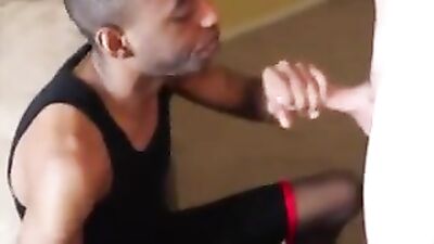 Young black stud gets fisted by twinks!