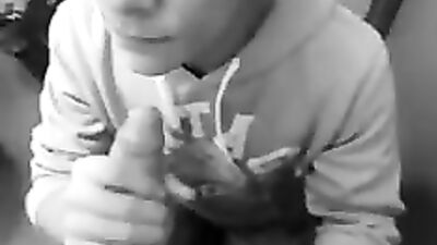 Public Toilet Oral Fixation - Cum in his mouth!