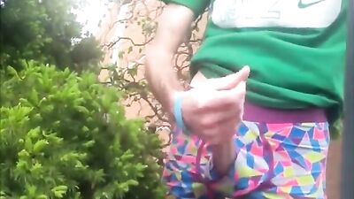 Bush Bash: Amateur Cum Shots in Public Shrubs