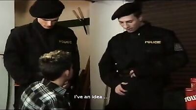 Sex with Cops Fetish Group Bareback Gangbang - Gay Porn Video