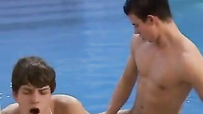 Horny Bareback Boys At The Pool: Revamped!