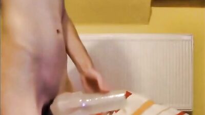 Stimulate Your Bro With E-Stim Cockring & Fleshlight!