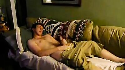 Gay Couch Amateur Boy Porn: Steamy Handjobs and Cum Shots!