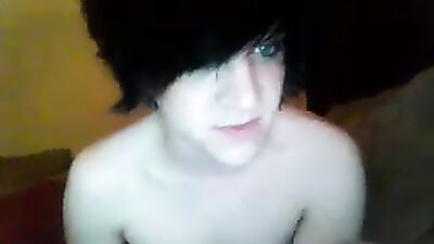 Emo Boy Cums Hard in Gay Cam Show!
