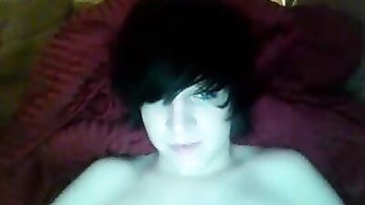 Emo Boy Cums Hard in Gay Cam Show!