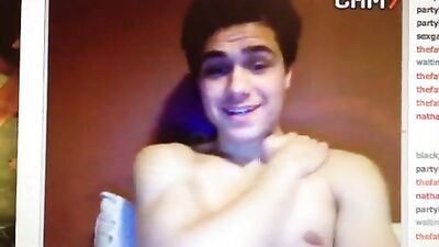 Young stud gets ready to blow his load on cam